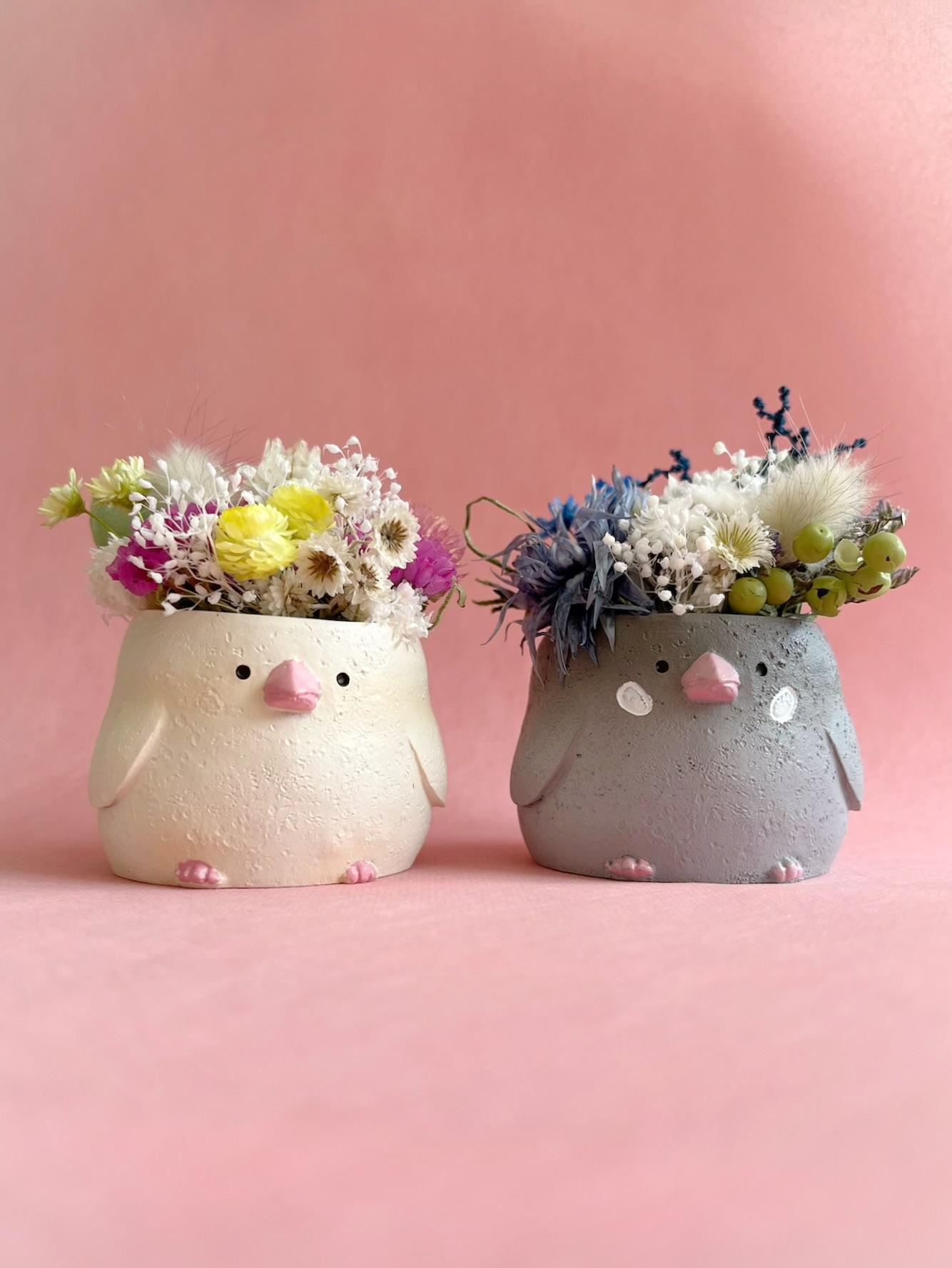 お花満開！文鳥さん1枚目の画像
